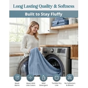 Casa Platino 100% Ring Spun Cotton Bath Towel Set of 24 - 2 Bath Sheets, 2 Gym Towel, 2 Bath, 4 Fingertip, 6 Hand, 8 Washcloths, Quick-Dry, Ideal for Spa, Daily Use - Cerulean Blue