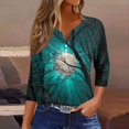 thumbnail image 4 of Trgacdwlo Womens Halloween Printed Shirts Vintage Ghost Pattern Henley Women's 3/4 Sleeve Tops Funny Pumpkin Graphic Fall Women's Tunics, 4 of 6