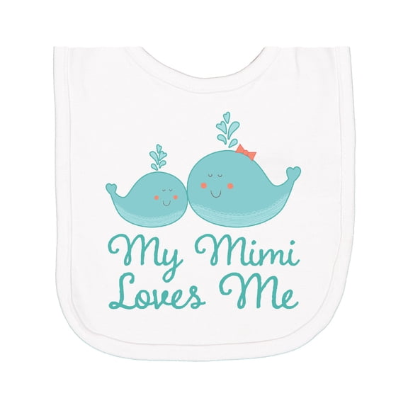 Inktastic My Mimi Loves Me Newborn Bib