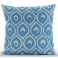 thumbnail image 1 of Toss Pillow Covers, Blue Decorative Pillow Cover, Light Blue Beaded Lattice Trellis Peacock Pattern Pillow Cover, Pillow Cover 20x20 inch (50x50 cm), Geometric Pillow - Dream Palace, 1 of 3