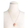 thumbnail image 2 of Betsey Johnson Fall Latte Pendant Necklace, Pink Heart Crystal Cup Design, Rose Gold, 20 Inch Chain with 4 Inch Extender, 2 of 2