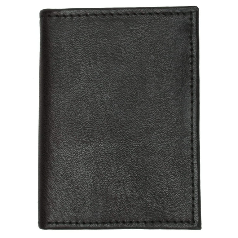 L-Shape Flap Up Lambskin Leather Wallet with ID and Credit Card 139 