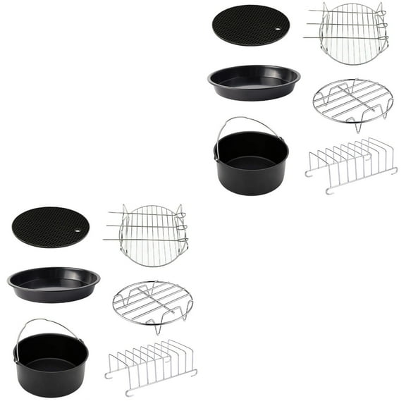 Masteelf 12 pcs 6 Inch Baking Dish Pan Air Fryer Accessories Kitchen Cooker Tools Set