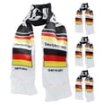 thumbnail image 1 of 4 bufandas tradicionales de punto de fútbol para aficionados de la selección nacional, ideal para eventos deportivos y porristas, con diseño de la bandera de Alemania, 1 of 7