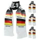 thumbnail image 1 of KAKOWELY 4 bufandas tradicionales de punto de fútbol para aficionados de la selección nacional, ideal para eventos deportivos y porristas, con diseño de la bandera de Alemania., 1 of 4