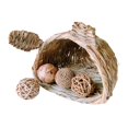 thumbnail image 3 of Casa de césped, cabaña nido de césped, cabaña de juego tejida a mano, cómoda cama con aberturas, casa de juegos, casa de césped para conejillo de, 3 of 9