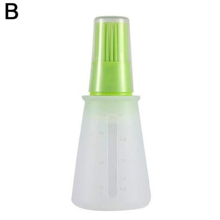 

Portable Silicone Oil Bottle with Brush Grill Brushes Liquid Oil Kitchen D9H0