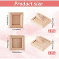 thumbnail image 2 of 8Pcs 2 Styles Miniature Photo Frame Wood Dollhouse Decoration Furniture Accessories Mini Picture Frames Jewelry Display Stand for Photo Props Doll House Decor 1.26x1.26in 1.26x1.1in, 2 of 6