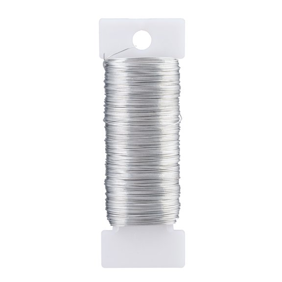 20 Pack: 26 Gauge Bright Silver Paddle Wire by Ashland