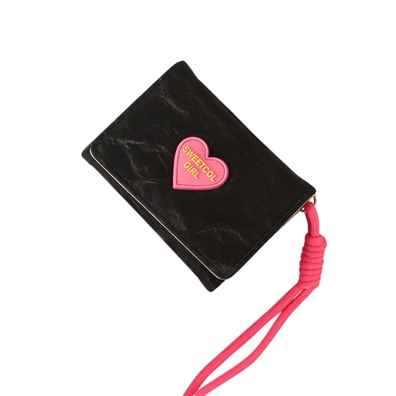 Lightweight Portable Wallet, Cute Love Wallet, Multi-Card Holder with Sleek Design, Ideal for Daily Use and Travel, Perfect for Fashion-Forward Individuals