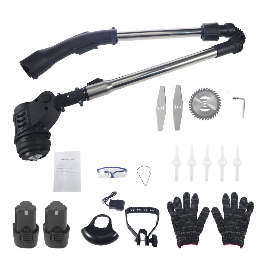 G·PEH Cordless Weed Eater 900W Electric Brush Cutter Lawn Edger Grass String Trimmer
