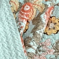 thumbnail image 6 of Lush Decor Sydney Floral Cotton Reversible Throw, 60x50, Black/Blue, Single, 6 of 7