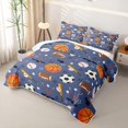 thumbnail image 3 of Erosebridal Ice Hockey Stick Quilt Full,Boys Ball Games Rugby Sport Full Bedspread Sets For Kids Teens,3 Pieces, 3 of 7
