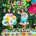 thumbnail image 2 of Paquete de decoración para fiesta de Luau tropical Favores de fiesta temática de playa hawaiana Suministros para fiesta de Luau que incluyen pancartas, pajitas, flamencos y decoraciones de piña., 2 of 5