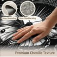 thumbnail image 6 of ODIKA 5'x7' Washable Area Rug Easy Care, Non-Shedding, Pet Friendly, Gothic Witchy Vintage Mystical Mirrored Academia Galaxy Death Moth Refined for Small Living Room, Bedroom, 6 of 7