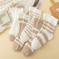 thumbnail image 5 of Wensltd Wome Mid-calf Socks Thick Fleece Lined Warm Cozy Home Sleeping Socks for Winter Indoor Wear Multicolor, 5 of 6