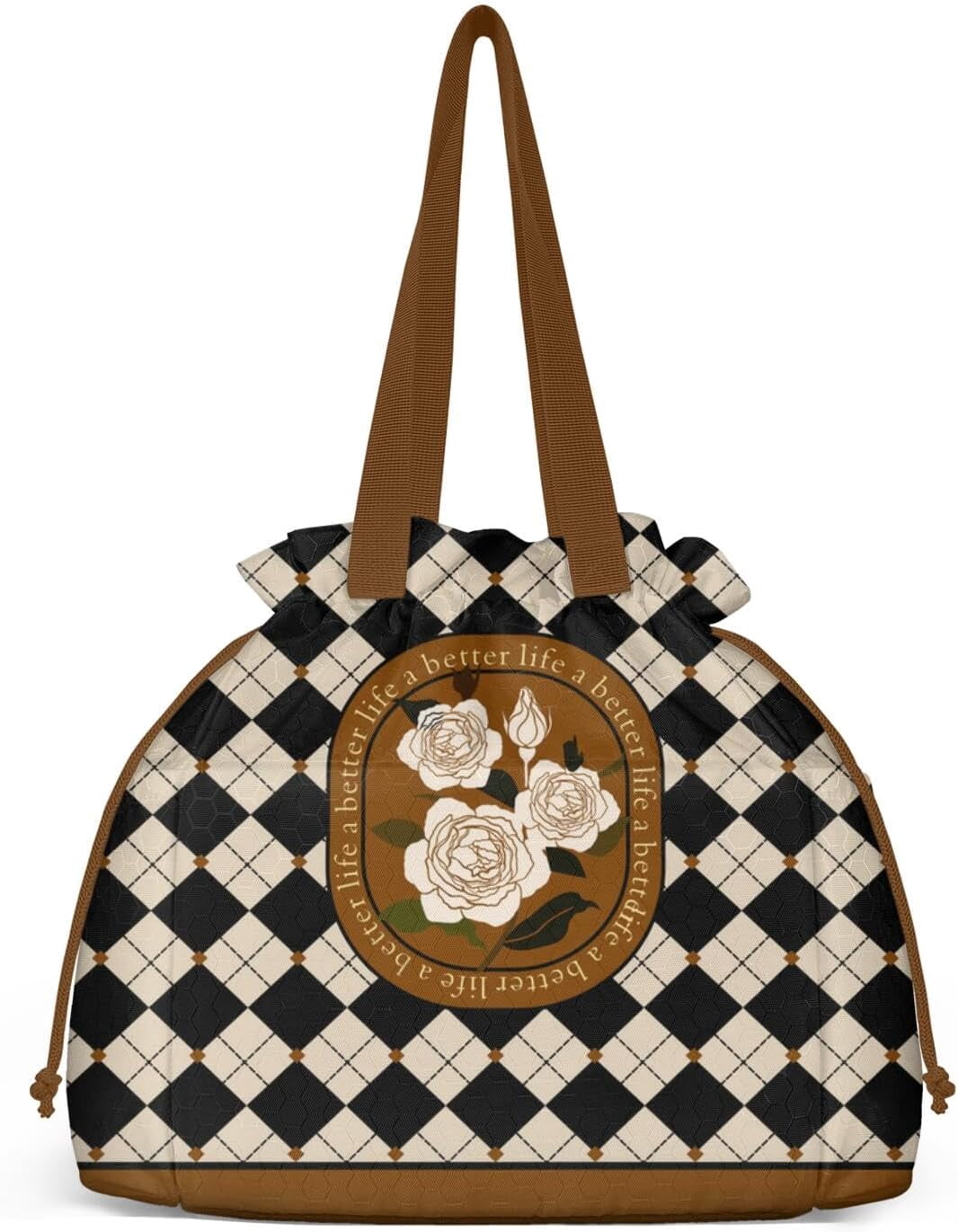 Lunch Bag for Women Insulated Womens Drawstring Lunch Bag for Work, Stain-Resistant Large Lunch Box for Women with Containers, Cinch Closure Cromwell Bag Black Man Reusable Lunch Bag Office
