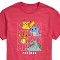 thumbnail image 3 of Pokémon - Stacked Logo Pikachu And Friends - Men's Short Sleeve Graphic T- Shirt, 3 of 5