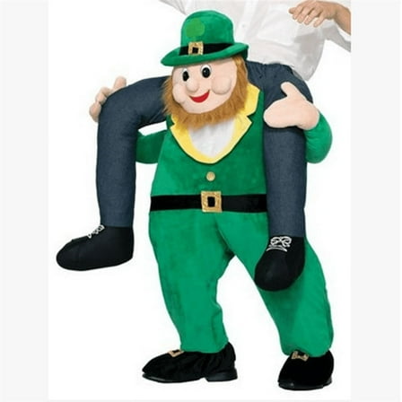 St Patricks Day Costume Ride On Leprechaun's Mascot Shoulder Carry Outfit Adult