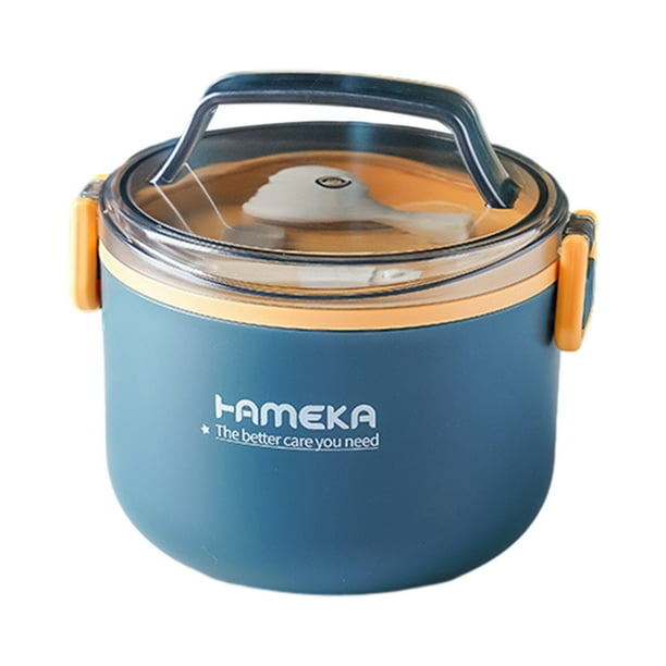 Pisexur Batería de cocina Bento Box Student Bento Box Lonchera ideal para estudiantes a prueba de fugas Lonchera para estudiantes Mom's Choice Sin sustancias nocivas para la cocina del hogar