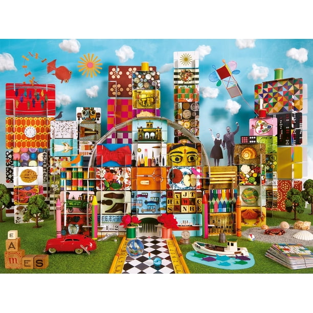 Rompecabezas Ravensburger Eames House of Cards Fantasy 1500 piezas