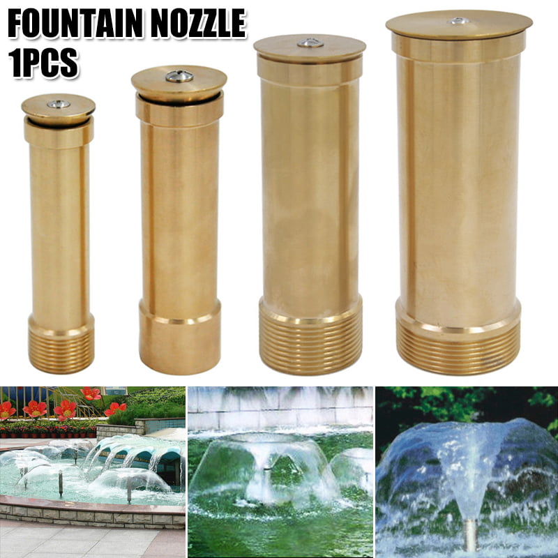 US Shipping NICE CHOOSE 1.5 Brass Water Fountain Nozzle 19 Sprinklers Spray Head for Outdoor Garden Pond Amusement Park Museum Library 