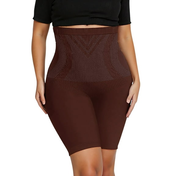 Daznico Womens Underwear - Women's Shapewear Panties High Waisted Underwear Comfortable Everyday Wear Seamless Lifting Postpartum Recovery - Panties for Women,Color:Coffee,Size:XL