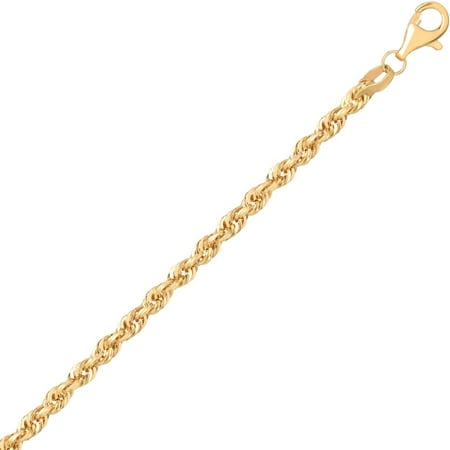 Simply Gold 10KT Yellow Gold 2.9MM Rope Chain, 18