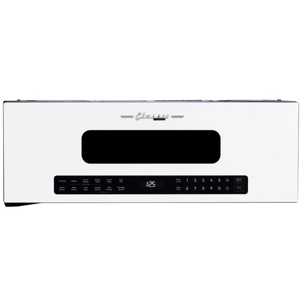 Unique Appliances 30' Classic Retro Over-The-Range Microwave, Marshmallow White