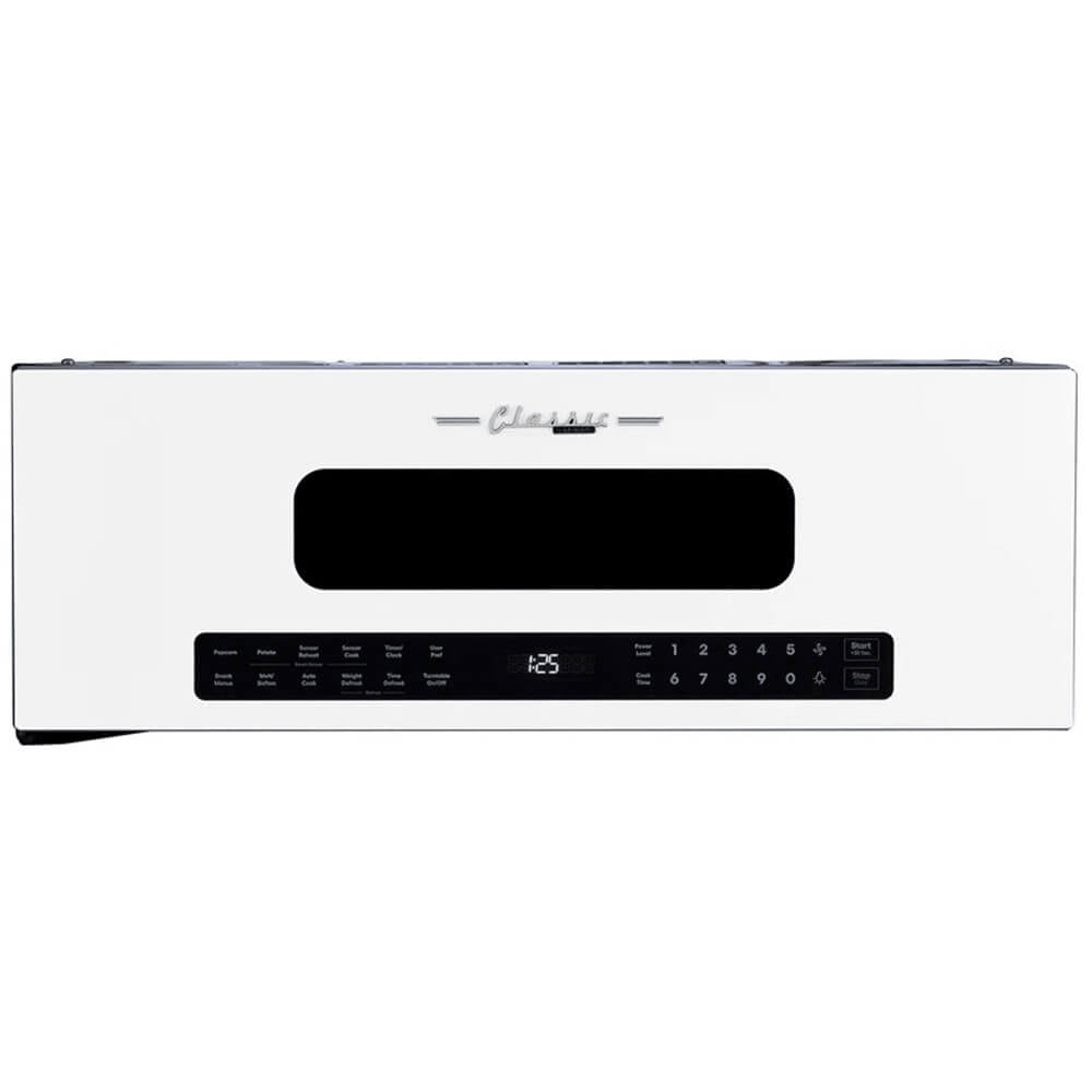 Unique Appliances 30' Classic Retro Over-The-Range Microwave, Marshmallow White