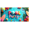 thumbnail image 3 of LUUFILx Pool Party Photography Props Backdrop Beach Summer Outdoor Event Decorations Background Tropical Theme Party Supplies Banner, 3 of 8