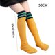 thumbnail image 5 of Qarigey Calcetines de tubo medio Transpirable Algodón puro Buena retención de calor Medias Diseño de rayas Absorbente de sudor para niños Medias tipo 44 Qarigey AP009517-44, 5 of 6
