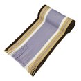 thumbnail image 2 of Yesbay Men's Classic Acrylic Shawl Winter Warm Long Fringe Striped Tassel Scarf Light Grey, 2 of 8