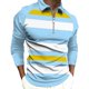 thumbnail image 1 of Tops para hombre Camisas Blusas Elegante Casual Camisas de manga larga Camisa con cuello Impreso Cremallera Cuello vuelto Odeerbi ODB-5, 1 of 5