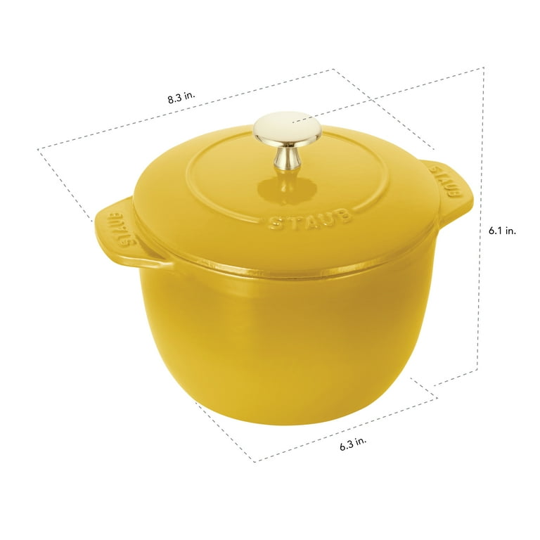 STAUB Cast Iron 1.5-qt Petite French Oven - Citron - Walmart.com