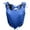 hgg204-Blue, variant on Women's Satin Fishbone Corset Top Lace-Up Back Overbust Corset Bustiers Renaissance Sleeveless Drawstring Crop Tops