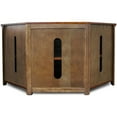thumbnail image 4 of Maklaine Mission 46" Wood Corner TV Stand with Storage in Oak, 4 of 8