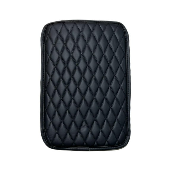 Kraoden Multifunctional Leather Car Armrest Box Cushion, Comfortable Center Console Cover with Storage for Trucks, SUVs, and Sedans, Easy Installation Armrest Pad