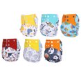 thumbnail image 4 of Pañal De Bebé Reutilizable, Pañal De Bolsillo De Tela Ajustable Para Prevención De Fugas Laterales Para Niños De 0 A 2 Años Octpeak Baby Cloth Pocket Diaper, 4 of 8