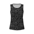 thumbnail image 4 of Fotbe Black Scientific Womens Loose Fit Casual Flowy Slim-Fit Tank Tops Athletic Round Neck Trendy Sleeveless Summer Tops for Gym and Yoga-, 4 of 9