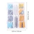 thumbnail image 2 of Worgeous Plastic Drywall Wall Anchors Kit Nickel Plated Assorted Color 1Set, 2 of 8