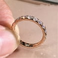 thumbnail image 3 of 1.50Ct Round Lab Created Diamond Full Eternity Wedding Band Ring 14K Rose Gold Plated 925 Silver, 3 of 3