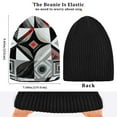 thumbnail image 6 of joogoo Checkered Plaid Funny Geometry Beanie Hats Men Women Cuffed Skull Cap Winter Warm Knit Thick Beanies, 6 of 7