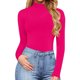 thumbnail image 2 of Gibobby Monos de Moda Mono de manga larga con cuello redondo y cuello redondo para mujer, mono Sexy con camisa de fondo(Rosa， L), 2 of 4
