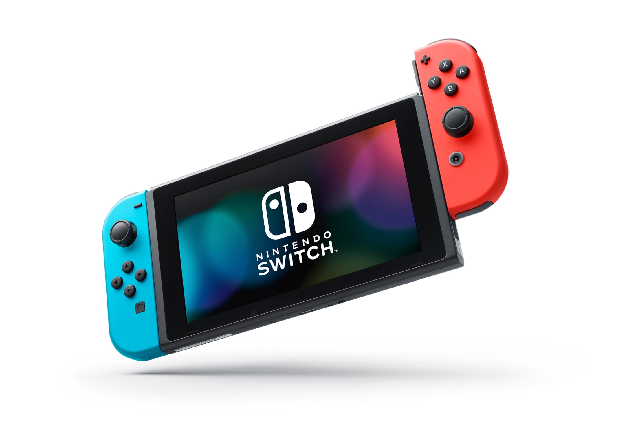 Nintendo Switch Console With Neon Blue Red Joy Con Walmart