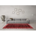 thumbnail image 3 of Ahgly Company Indoor Rectangle Abstract Red Modern Area Rugs, 5' x 8', 3 of 4
