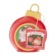 Mr. Christmas 5-inch Mini Santa Blow Mold Ornament, Red