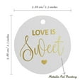 thumbnail image 6 of Inkdotpot Pack Of 100 Real Gold Foil Paper Tags Love Is Sweet Wedding Favor Hang Tags, 6 of 7