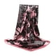 thumbnail image 5 of Pañuelo cuadrado elegante para mujer, bandanas para el pelo, pañuelos de satén suave para la cabeza rosa, 5 of 9