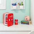 thumbnail image 6 of Coca‑Cola Classic Red 4L Mini Fridge Portable Mini Cooler and Refrigerator Perfect Portable Mini Cooler for Bedroom, Car and Office, 6 of 8
